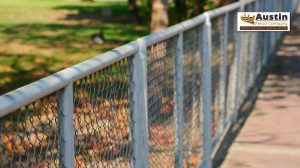 gray chain link fence