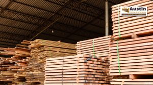 pile of pressure treated planks
