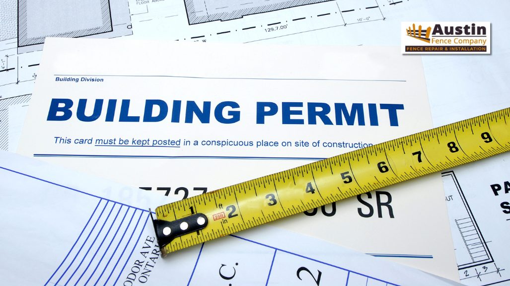 blue building permit printed paper
